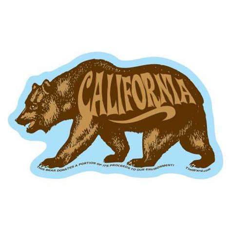 Sticker – California Bear | Stewards of the Coast and Redwoods