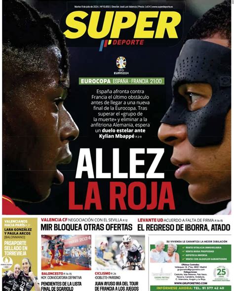 Capa Jornal Superdeporte Julho Capasjornais Pt