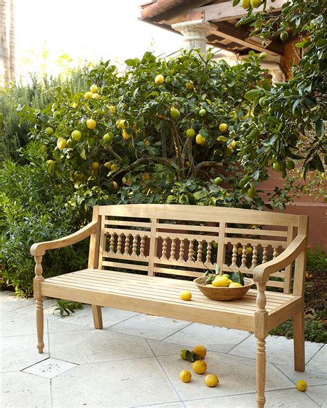 Maya Natural Teak Outdoor Bench