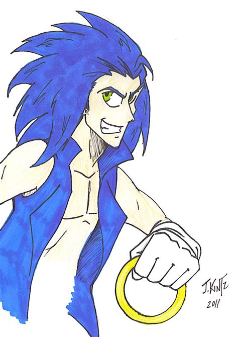 Human Sonic By Rinkusu001 On Deviantart