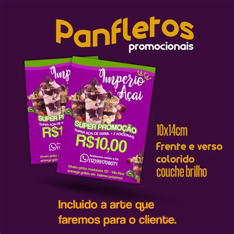 Panfletos Promocionas Frente E Verso Unidades Shopee Brasil