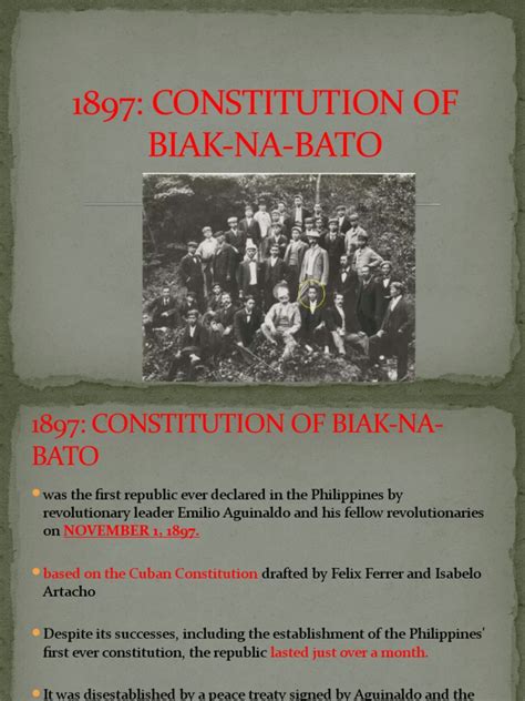 1897 Biak Na Bato Pdf Philippines Government