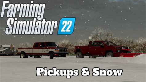 FS22 Mod Spotlight Pickups Snow YouTube