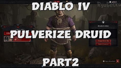 Lets Play Diablo Pulverize Druid Part Hardcore Mode Youtube