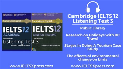 Practice Cambridge IELTS Listening Test With Answers