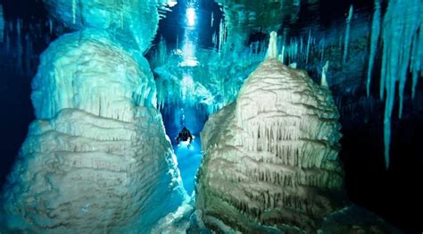 Underwater Ice Caves