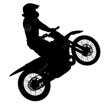 Motocross Rider Silhouette Png Transparent Silhouettes Rider