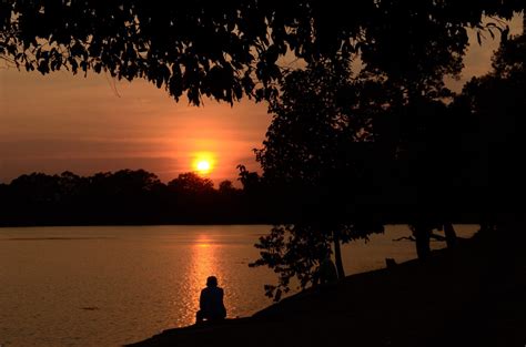 Sunset In Siem Reap Cambodia