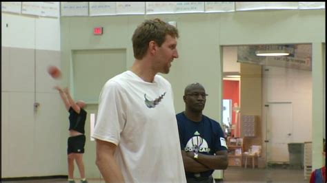 Dirk Nowitzki Surprises Kids At Mavs Summer Camp