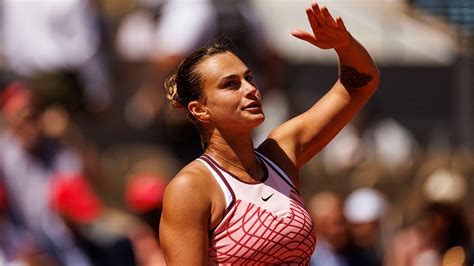 Belarusian tennis player skips French Open presser citing 'mental ...