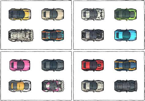 Cyberpunk Cars Map Assets Variants 2 Minute Tabletop