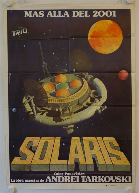 Solaris original release spanish movie poster