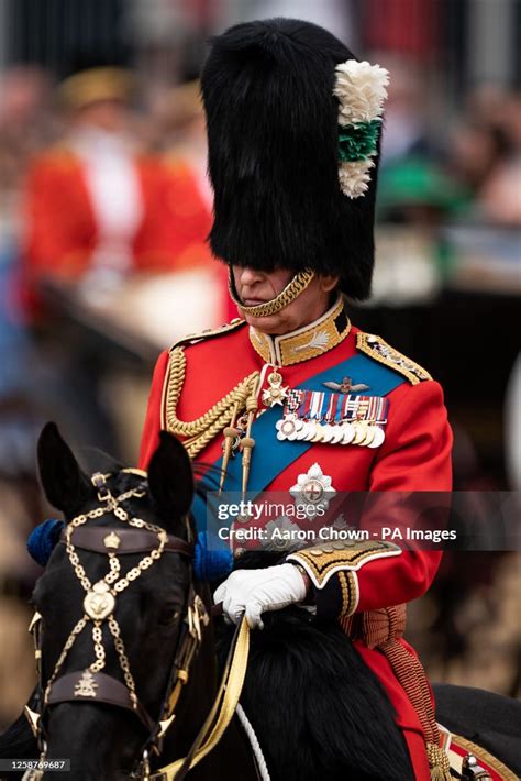 King Charles Iii During The Trooping The Colour Ceremony At Horse