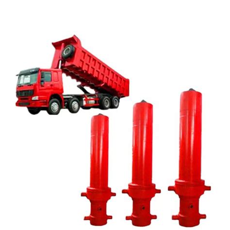 Single Acting Multi Stage Dump Truck Hydraulic Telescopic Cylinder