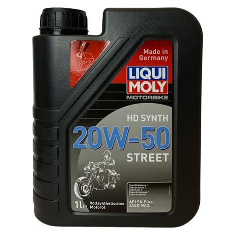 Aceite Liqui Moly 4T 20W 50 Street Full Sintético LM3816 1Lt 3MOTOS