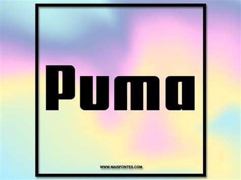 Puma: Free Font Download | Free fonts download, Free font, Cool fonts