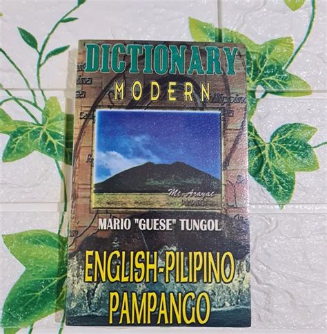 Dictionary Modern English Pilipino Pampango By Mario Guese Tungol