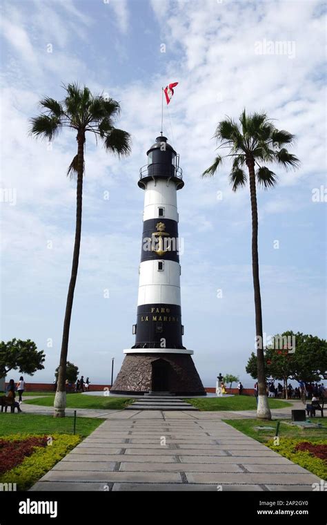 La Marina Lighthouse Faro La Marina Lima Miraflores District Peru