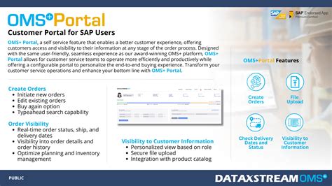 Omsportal One Pager Dataxstream Oms