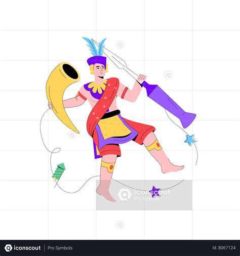 Hornbill Festival Animated Illustration download in JSON, LOTTIE or MP4 ...