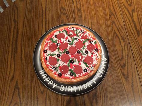 Pepperoni Pizza Cake - CakeCentral.com