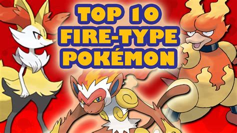 Top 10 Fire Type Pokémon YouTube