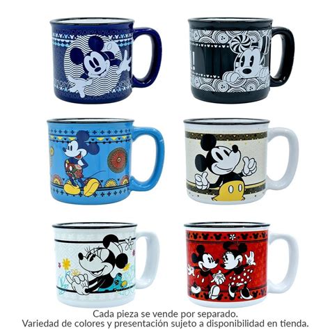 Taza Cer Mica Disney Mickey Y Amigos Sobre Para Preparar Chocolate