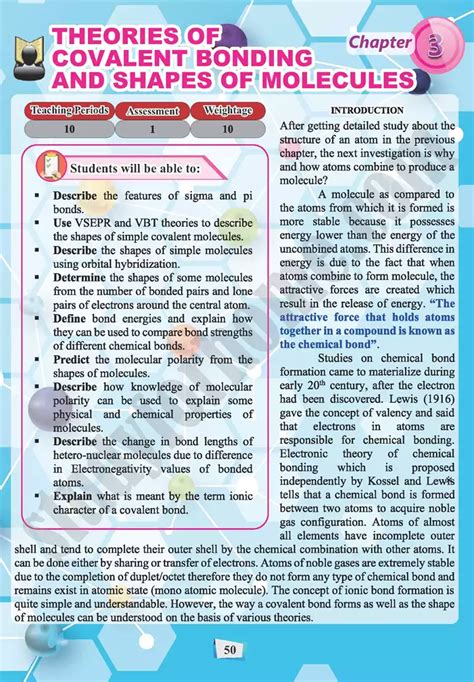 Theories Of Covalent Bonding And Shapes Of Molecules Chapter 3