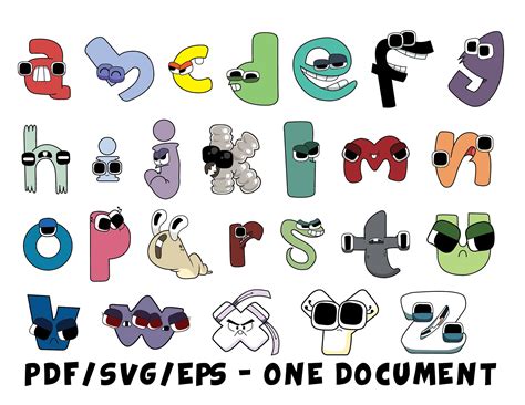 Alphabet Lore Lowercase A To Z One Document Etsy UK