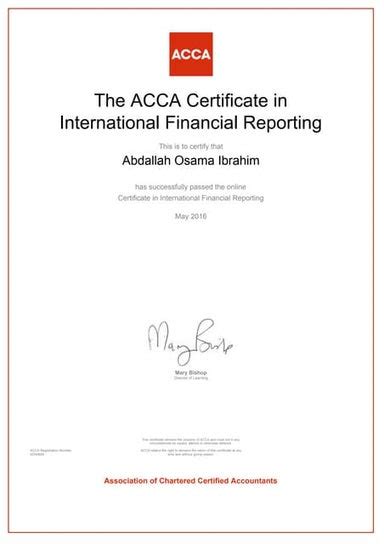 Acca Professional Level Certificate Pdf