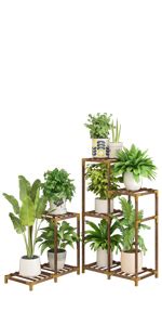 HOMKIRT Soporte Para Plantas En Interior O Al Aire Libre Estante