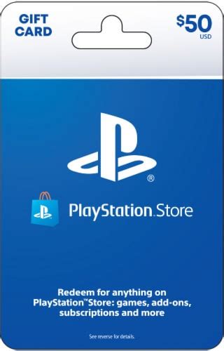 PlayStation® $50 Gift Card, 1 ct - Fry’s Food Stores