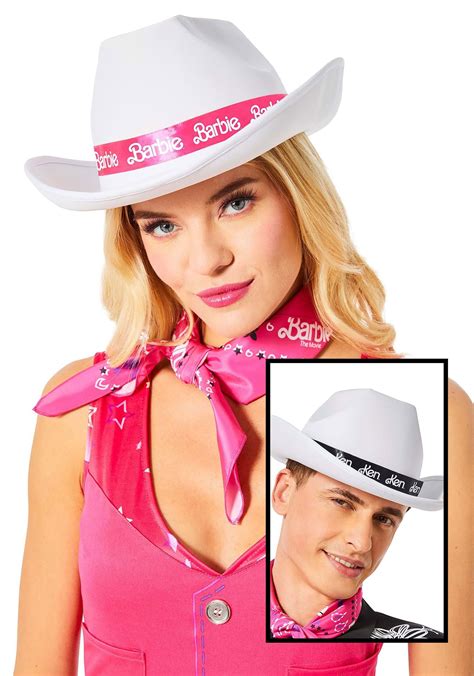 Barbie Movie Adult Barbieken Cowgirl Hat Costume Hats