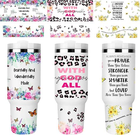 Amazon Rngmsi Uv Dtf Cup Wrap Set Bible Verse Uv Dtf Cup Wrap