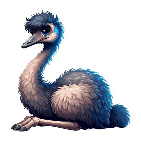 Cute Emu Vector Illustration De Dessin Anim Vecteur Premium G N R