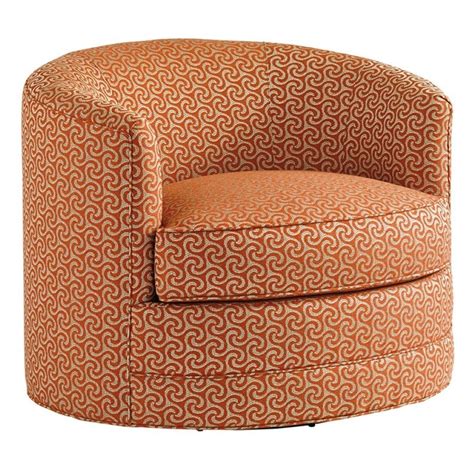 Tommy Bahama Island Fusion Kava Swivel Accent Chair In Orange Cymax