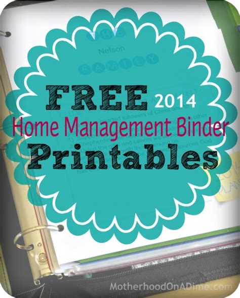 Home Management Binder Printables 2022 Free Printable Templates Your