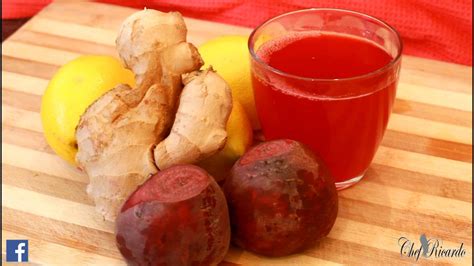 Fresh Beetroot Tea With Lemon Ginger Honey And Hot Water Recipes By Chef Ricardo Youtube