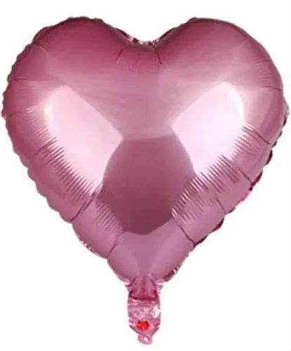 Decoration Rose Gold Heart Shaped Foil Balloon Packaging Type Packet