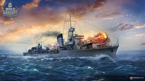 Wallpaper World Of Warship Firing British Cruiser Hms Belfast Ship Eb5