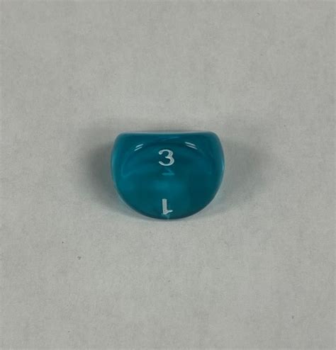 3 Sided Transparent Dice (d3) - Chessex - The Dice Emporium