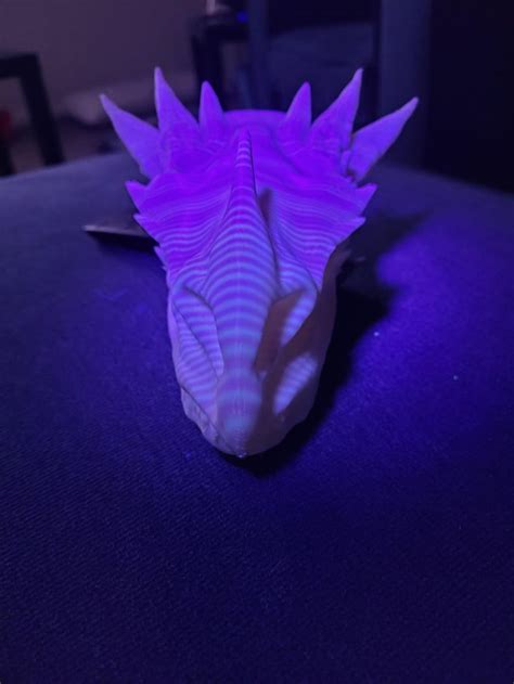 The UV activated Balerion skull my BF 3D printed : r/HouseOfTheDragon