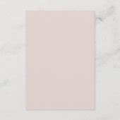 Simple Modern Pink Beige Wedding Details Card Zazzle