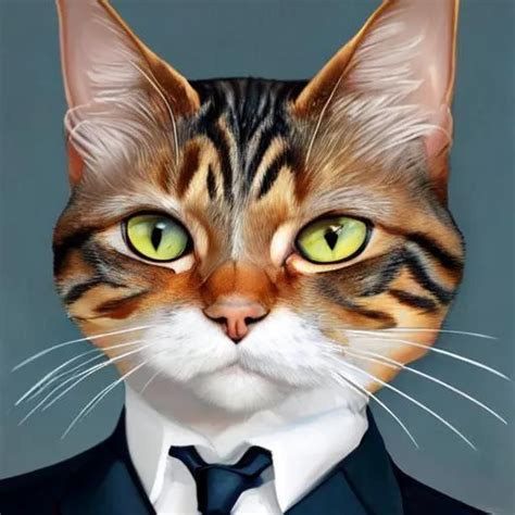 Cat In A Suit