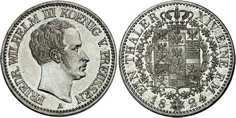 Thaler Frederick William Iii Reino De Prusia Numista