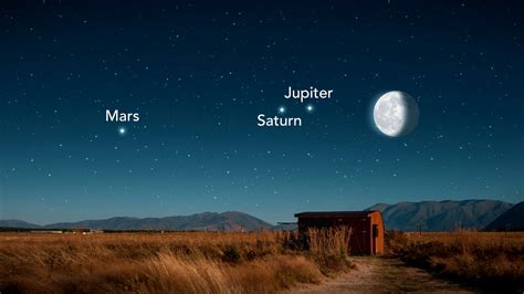 The Moon Shines With Jupiter, Saturn And Mars | Star Walk