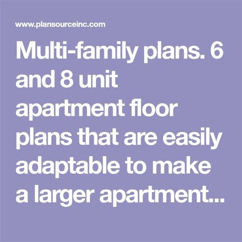 Multi-Family Apartment Floor Plans