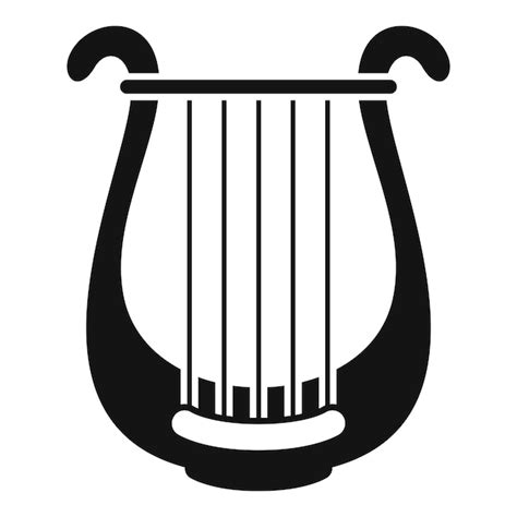 Premium Vector Harp Musical Icon Simple Illustration Of Harp Musical