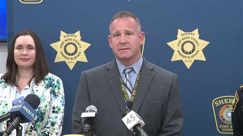 Fort Bend County Sheriffs Office Hosts News Conference On Arrest Of