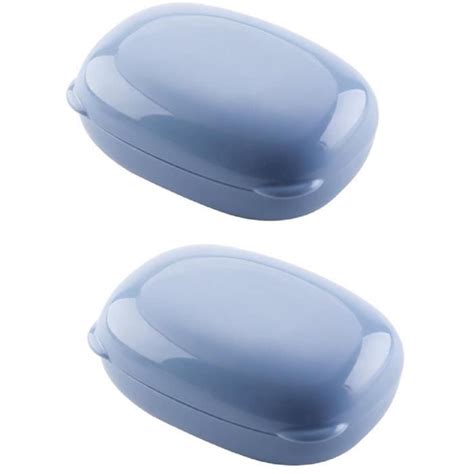 Kentop 2Pcs étui à Savon de Voyage boîte à Savon en Plastique Porte